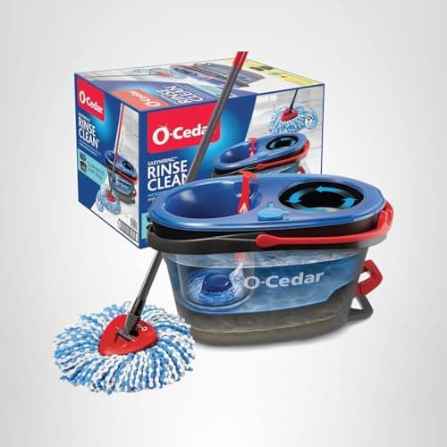 O-Cedar RinseClean Spin Mop & Bucket System | Clean with Water | Removes 99% of Bacteria 21