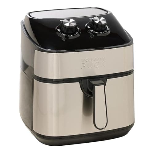 Wolfgang Puck 9.7-Quart Ceramic Nonstick Stainless Steel Air Fryer (Renewed)