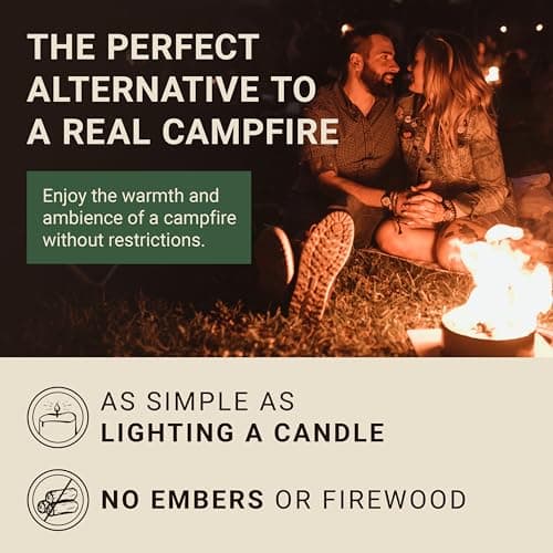 Radiate XL Portable Campfire As Seen On Shark Tank - Made in USA - Up to 2 Hours of Burn Time - Reusable Travel Fire Pit for Camping, Beach, Patio - Portable Fire Pit (Eucalyptus Scent) 5