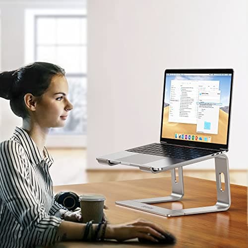 BESIGN LS03 Aluminum Laptop Stand, Ergonomic Detachable Computer Stand, Notebook Riser Compatible with Air, Pro, Dell, HP, Lenovo More 10-15.6" Laptops, Silver 7