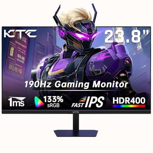 KTC 24 Inch 180Hz/190Hz Gaming Monitor, FHD PC Computer Monitor with Fast IPS Panel, HDR400, 133% sRGB, Bluelight Filter, 2 HDMI & 1 DP Port, Compatible Freesync and Wall Mountable, H24F8