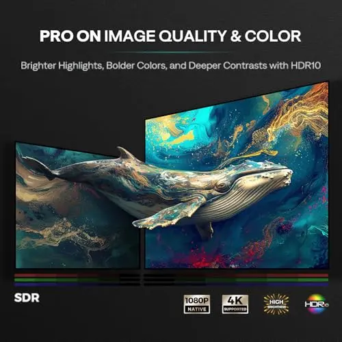 Aurzen EAZZE D1 Pro Smart Projector with WiFi and Bluetooth, NetfIix Official, 20W Speakers, DoIby Audio & dbx-tv Total Sonics, Auto Focus & Keystone, Native 1080P Portable Outdoor Movie Projector 5