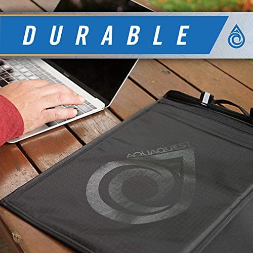 AquaQuest Storm 100% Waterproof Laptop Sleeve – Lightweight Ripstop Nylon Case, Welded Seams and Removable 5 mm Neoprene Liner – 11 in – Red – Fits up to 12 × 9.75 in 4