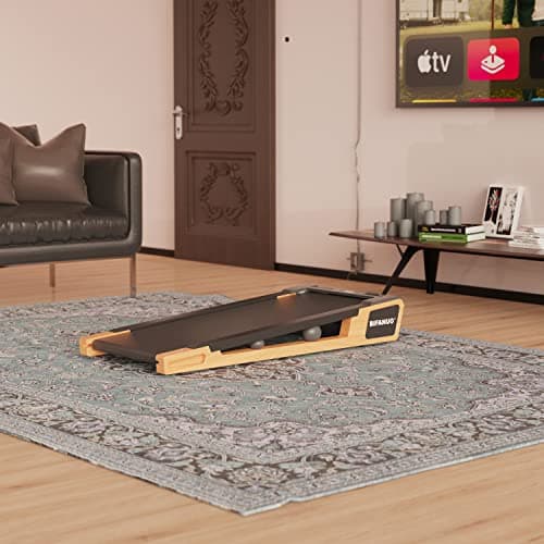 Bifanuo Walking Pad Under Desk Treadmill Small Compact Walking Treadmill with Incline 5° Fit Standing Desk, Flat Treadmill 7