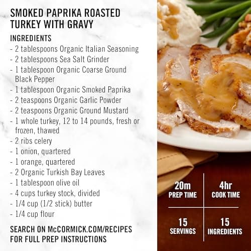 McCormick Gourmet Three Tier Wood 24 Piece Organic Spice Rack Organizer with Spices Included, 27.6 oz 7