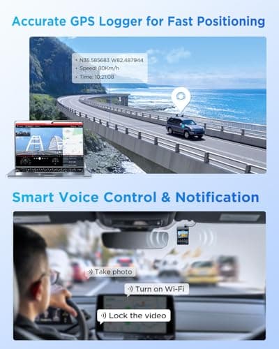 VIOFO A329 4K 60FPS Dash Cam Front and Rear, 4K+2K Dual Dash Camera for Cars, Built-in Wi-Fi 6 App Control, Dual STARVIS 2 Sensors, Support up to 4TB SSD Storage & 512GB microSD Card, 2 Channel HDR 8