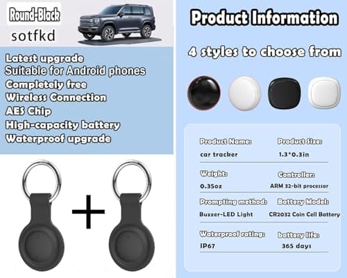 2 Pack GPS Tracker for Vehicles,Car Tracker Device Hidden for Vehicles,Tracker Device for Vehicles,GPS Tracker (Only Android) | No Monthly Fee | Waterproof | Works with Google Find My Device 6