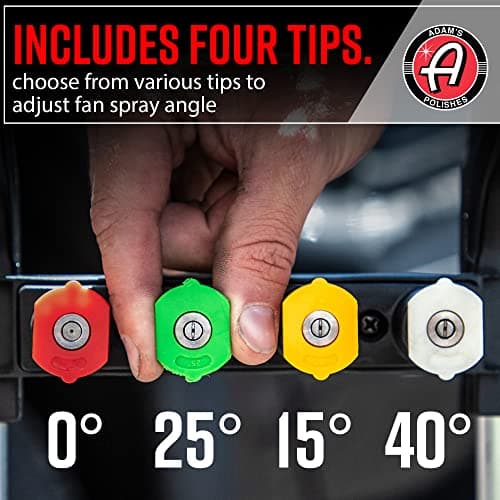 Adam's Polishes Electric Pressure Washer 2.0, Powerful 1.4 GPM 2000 PSI Car Pressure Washer Sprayer, Snub Nose & Tip Attachment, Use,Car Soap, Patio Boat RV Motorcycle Car Garage Deck 5