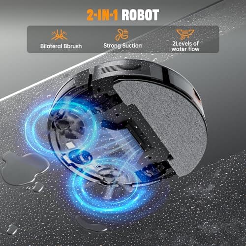 XIEBro Robotic Vacuums Cleaner with 3200Pa Max Suction WM7 5