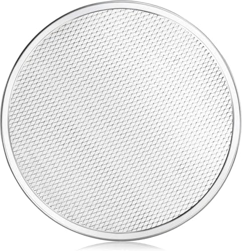New Star Foodservice Restaurant-Grade Seamless Aluminum Pizza Baking Screen, 12 Inch
