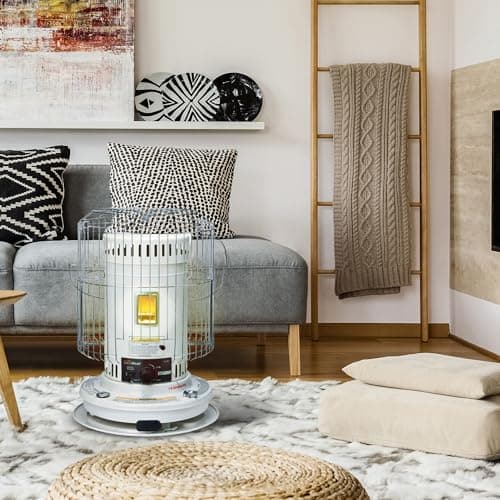 Sengoku Indoor & Outdoor Portable Kerosene Heater, 23,500 BTU, HeatMate, White - Cordless Space Heater for Home, Garage, Basement, and Camping 4