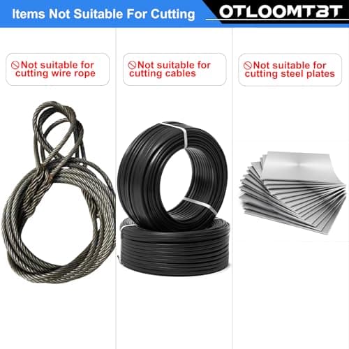 OTLOOMTBT 14 In Industrial Bolt Cutter - Chromium Molybdenum Steel, Lightweight & Portable, Heavy Duty for Locks/Chains/Fences - Ergonomic Design, Long Lifespan for Construction Workers, Locksmiths 8
