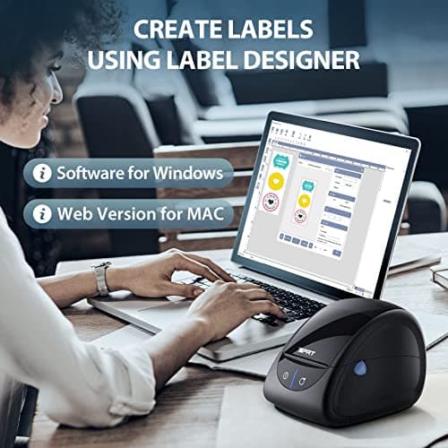 iDPRT Thermal Label Printer SP310 - Label Maker with Auto Label Detection, Support 1"-3.15" Print Width, Windows&Mac, Suitable for Barcode, Address, Filling and Storing for Home, Office&Small Business 5
