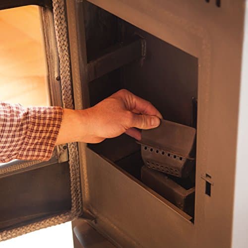 Castle 41278 Serenity Pellet Stove, 1,500 square ft. Heating Capability, Smart Controller Features Manual, Weekly, Thermostat and Eco Operating Modes, 40lb Hopper Capacity, Easy Clean Design, Black 7