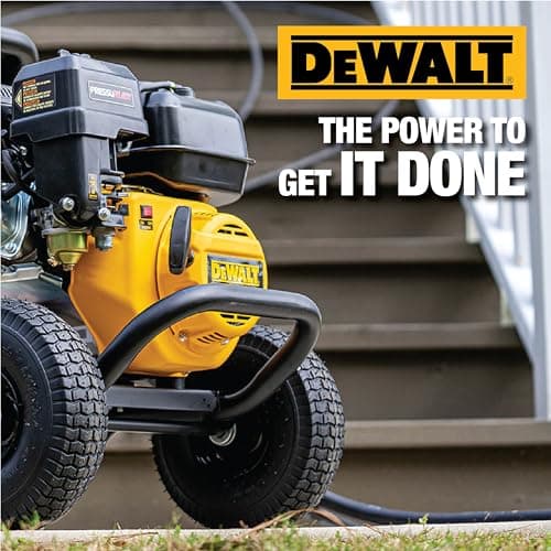 DeWalt DXPW3400PRNB-S PressuReady 3400 PSI Gas Pressure Washer with Quick Start Technology, 2.5 GPM Axial Cam Pump, 208cc Engine, Cold Water, Includes 25-Ft Hose, Nozzles, Spray Gun & Wand, 49-State 15