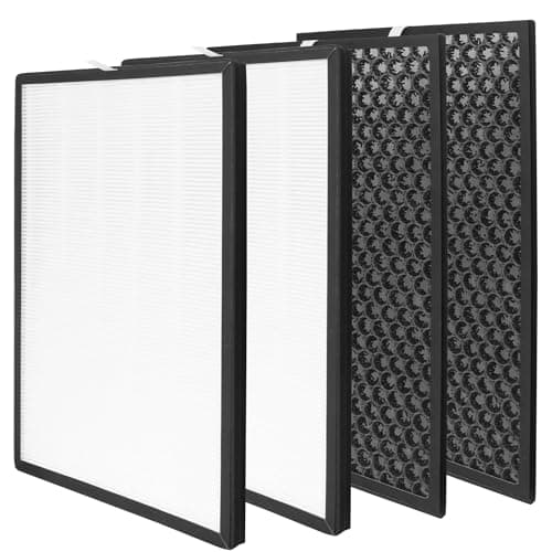 CFKREYA SA600 Replacement Filter Compatible with Smart Air SA600 Air Purifier, 2 Efficiency Filter and 2 Activated Carbon Filter
