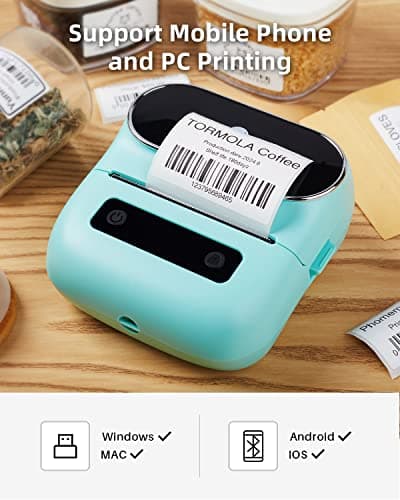 Phomemo M220 Label Maker, 3 Inch Bluetooth Thermal Label Printer for Barcode, Address, Labeling, Mailing, File Folder Label, Label Maker Machine with 3 Rolls of Labels 5