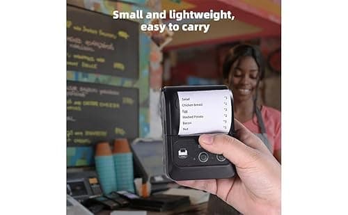 GZGYNADAST is NOT Compatible with iPhone iOS/IPAD/MAC,ONLY FIT Android/Windows,Bluetooth Thermal Receipt Printer 58mm,Wireless Portable mini Pocket Invoice Bill Ticket pos Printer for Small Business 7