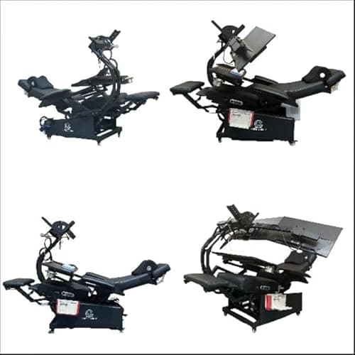 Imperatorworks easecomfy Brand Ease Trio 3 Computer Cockpit Reclining Workstation for 3 Monitors Zero Gravity Chair Workstation for Home and Office use Most Affordable with Heat Cool Massage