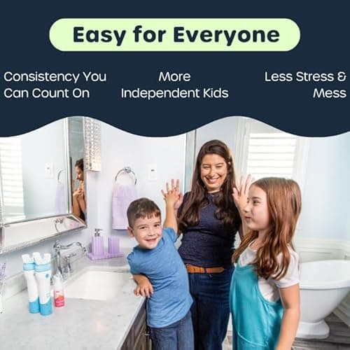 Willo BrushBot Kids U-Shaped Toothbrush Starter Kit - Automatic Toothbrush for Kids, 2 Minute Timer, App Connectivity, Soft Bristles, Rechargeable, Plaque Removal - Medium Bubble Fluoride & Dye-Free 5