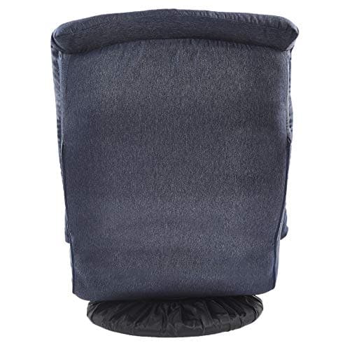 Amazon Basics Swivel Foam Lounge Chair with Headrest, Adjustable Backrest, Floor-Compatible, Foldable, Gaming, 26.3"D x 23.5"W x 13.7"H, Denim Blue 5