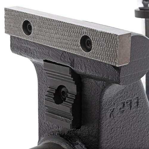 Yost HD450-C Heavy Duty 4-1/2 Inch Mechanics Work Bench Vise | Heavy Duty Woodworking & Metal Work Table with Secure Grip Swivel Base | 60,000 PSI Casting Iron Material with Extra-large Anvil Surface 6