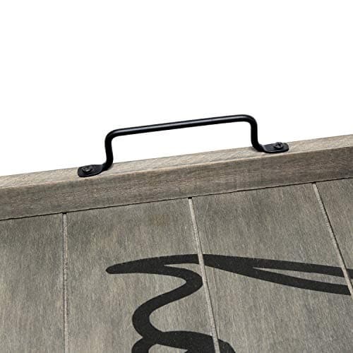 Elegant Designs HG2000-RGH Decorative Wood Serving Tray w/Handles, 15.50" x 12", Home 8