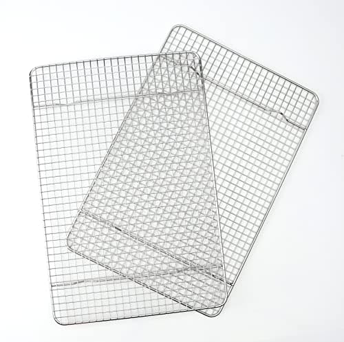 Spring Chef 10" x 15" Stainless Steel Cooling Racks for Baking - Oven Safe - Cookie Racks for Cooling Cookies - Fits Jelly Roll Pan - Perfect for Grilling, Roasting, Cooking, Drying - Set of 2 8