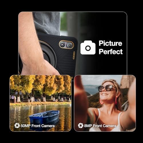 AGM PAD P2 Active Rugged Android 14 Tablet with Case, Waterproof & Drop-Proof, Widevine L1 & GMS Certified, 11" 90Hz FHD 480 NITS Display, MTK G99, 8000 mAh, 16(8+8) + 256GB[TF 2TB], GPS, Compass, OTG 8