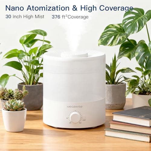 MegaWise Ultrasonic Cool Mist Humidifier SK7620 - 1.5L Capacity, Whisper-Quiet Operation, Adjustable Mist Output, Auto Shut-Off - Ideal for Home, Office, Baby Room, and Bedroom 7