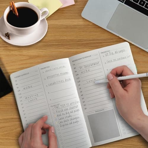 FJALOON ADHD Planners and Journals, ADHD Planner for Adults 2026, ADHD Planner 480 Pages Thick for Desk Work Undated (Olive Green) 5