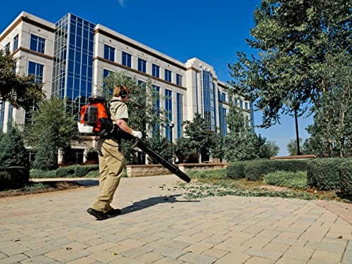 Husqvarna 350BT Gas Leaf Blower, 50.2-cc 2.1-HP 2-Cycle Backpack Leaf Blower with 692-CFM, 180-MPH, 21-N Powerful Clearing Performance and Ergonomic Harness System, Gifts for dad 8