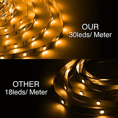 DAYBETTER Led Strip Lights Waterproof, 32.8ft(2 Rolls of 16.4ft) Led Tape Lights Color Changing 300 LEDs Light Strips Kit with 44 Keys Ir Remote Controller and 12v Power Supply for Indoor Outdoor Use 6