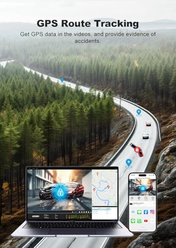 JOMISE 4K Dash Cam Front and Rear with 5Ghz WiFi GPS, Dual Dashcam with 64GB Card, 3" Screen, Night Vision, 24H Parking Mode – Reliable Dash Camera for Family Cars, Rideshare Drivers, and Trucks 5