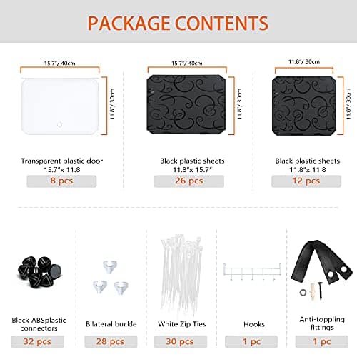 HOMIDEC Shoe Rack, 8 Tier Shoe Storage Cabinet 32 Pair Plastic Shoe Shelves Organizer for Closet Hallway Bedroom Entryway 9