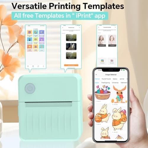 Rotema Label Maker Machine with Tape – Bluetooth Thermal Label Printer, Mini Sticker Maker for Home, Office, School & Small Business, Includes 2 Rolls of Label Paper 7