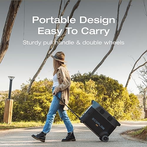 EF ECOFLOW Portable Power Station 3600Wh DELTA Pro, 120V AC Outlets x 5, 3600W, 2.7H Fast Charge, Lifepo4 Power Station, Solar Generator for Home Use, Power Outage, Camping, RV, Emergencies 5