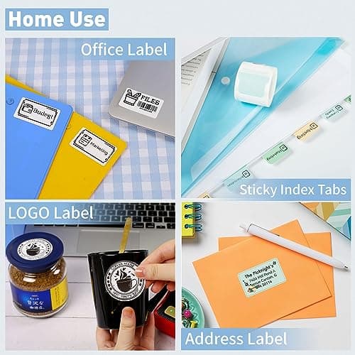 LMASBLTER B1 Label Makers - Barcode Label Printer Bluetooth Portable Thermal Printer for Small Business, Address, Logo, Clothing, Jewelry, Retail, Mailing, Sticker Printer for Phones & PC, Black 6