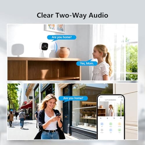 Anakk 2.4Ghz Indoor Outdoor Security Camera with SD Card, 2K Full HD WiFi Camera for Home/Baby/Pet, Night Vision, 2 -Way Audio, 24/7 Recording, Human Motion Detection 8