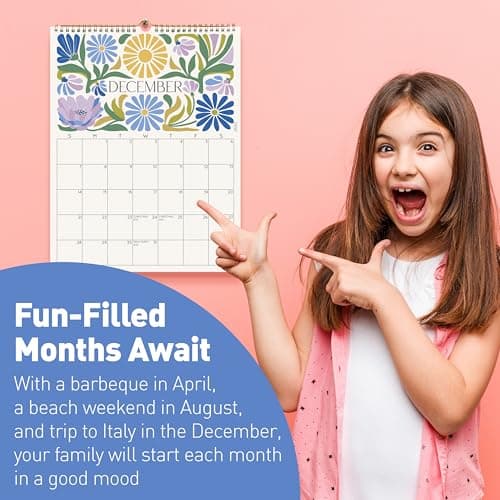 S&O Desert Garden 2026 Wall Calendar - Tear-Off Monthly Calendar through December 2026-18 Month Academic Wall Planner - Hanging Organizer to Track Anniversaries & Appointments - 13.5"x10.5”in 9