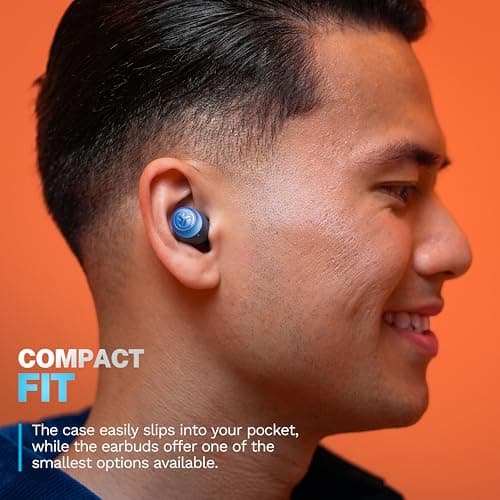 JLab Go Air Pop+ True Wireless Earbuds, in Ear Headphones, Bluetooth Earphones, 35H Playtime Ear Buds, Bluetooth Earbuds with Microphone, USB-C Charging Case, Dual Connect, EQ3 Sound, Navy Blue 6