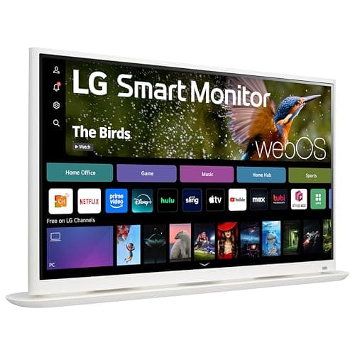 LG 32SR70U-W 32-Inch 4K UHD Smart Monitor with IPS Display webOS 23 USB Type-C Speakers x2 HDR 10 AirPlay 2 Screen Share Bluetooth Remote - White 9