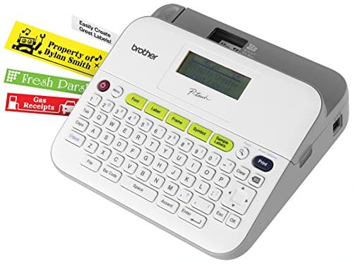 Brother P-Touch Monochrome Label Maker, Versatile Easy-to-Use Labeler, PTD400AD, AC Adapter, QWERTY Keyboard, Multiple Line Labeling, White 9