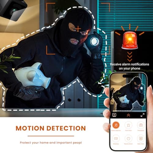 Terura Mini Camera, 4K WiFi Wireless Camera Micro Portable Nanny Cam with Motion Detection, Cloud & SD Storage, Night Vision, Smart HD Tiny Security Cameras for Home Pet Baby Office Indoor Outdoor 6