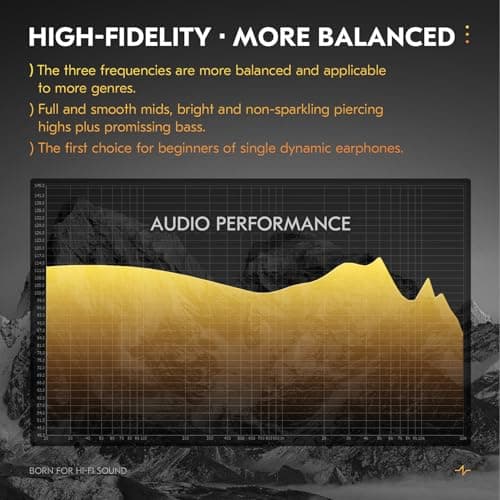 CCZ DC03 in Ear Monitor Headphones, IEMs for Gaming, Deep Bass Sound Wired Earbuds, 1DD HiFi in Ear Headphones Noise Cancelling Ear buds, in Ears for Singers Musician Stage Drummer(Black, without Mic) 6