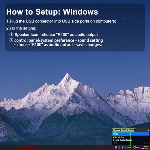 SOULION R100 Bluetooth Computer Speakers with Dynamic LED Light, USB Plug & Play PC Speakers with Switch Button, Clearly Sound Soundbar for Desktop Laptop Monitor(USB-C to USB Adapter Included) 7