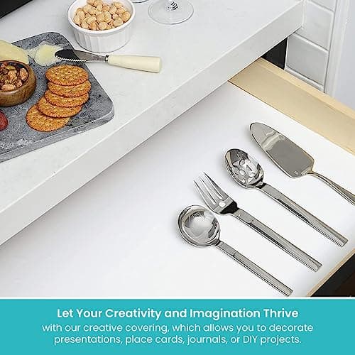 Con-Tact Brand Creative Covering Shelf Liner, 18" x 16', White (Pack of 1) 5