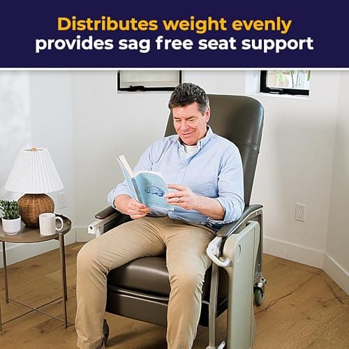 Drive Medical 3 Position Geri Chair Recliner, Reclining Chair with Armrests and Tray, Chocolate 6