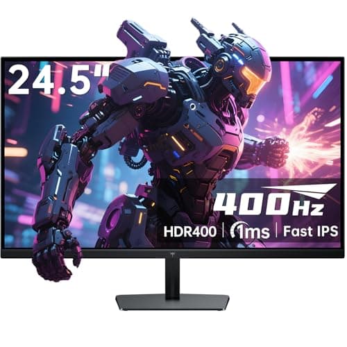 KTC 24.5 inch 400Hz 240Hz Gaming Monitor | Fast IPS 1ms | FHD 1080P Monitor | HDR 400 128% sRGB | HDMI x2, DP x2 |Tilt Adjustability Silver-Gray VESA 360Hz Monitors H25X7