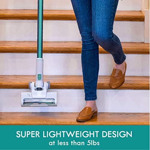 Kenmore DS4020 Cordless Stick Vacuum Lightweight Cleaner 2-Speed Power Suction LED Headlight 2-in-1 Handheld for Hardwood Floor, Carpet & Dog Hair, Green 3